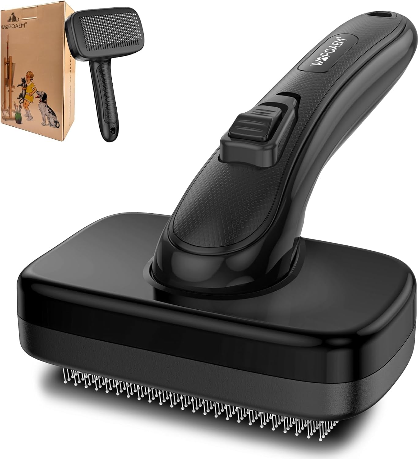 Ultimate Dog & Cat Grooming Brush - Effortlessly Remove Shedding Fur, Knots & Undercoat for All Coat Types